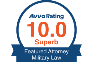 Avvo Rating - 10.0 - Featured Attorney Military Law